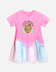 Váy bé gái phối lưới Capybara