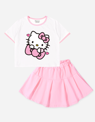 Set váy bé gái Hello Kitty Bomines