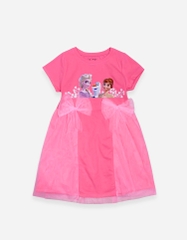 Váy bé gái đính nơ Elsa Anna