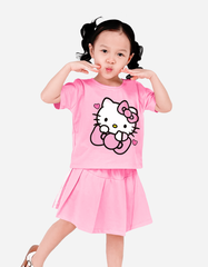 Set váy bé gái Hello Kitty Bomines