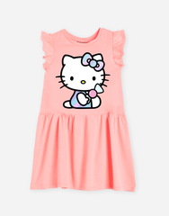 Váy bé gái Hello Kitty tay bèo
