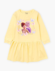 Váy bé gái mùa thu tay dài Elsa