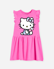 Váy bé gái Hello Kitty tay bèo