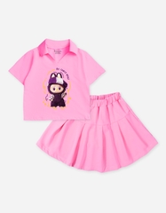 Set váy bé gái Labubu Bomines