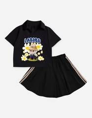 Set váy bé gái Labubu Bomines