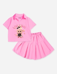 Set váy bé gái Labubu Bomines