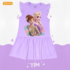 Váy bé gái tay cánh tiên Elsa Anna