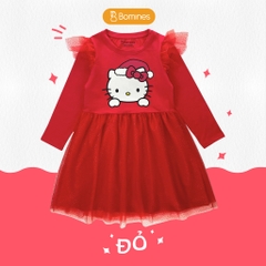 Váy Giáng sinh phối lưới tay dài