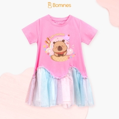 Váy bé gái phối lưới Capybara