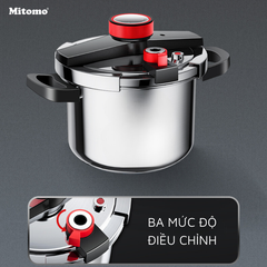 Nồi áp suất inox đáy từ cao cấp Mitomo 304AEU
