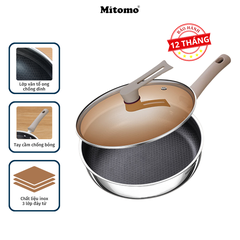 Chảo chống dính tổ ong cao cấp Mitomo ULTRA GB48069