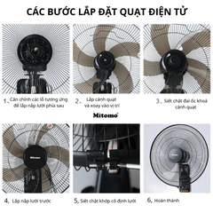 Quạt treo tường điều khiển từ xa Mitomo FTT-60AE
