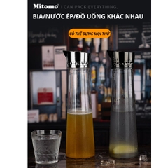 Bình đựng nước ép cao cấp Mitomo dung tích 1000ml