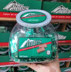 KẸO SÔ CÔ LA  BẠC HÀ - ANDES MINTS 240 THANH (1,13 kg)-CHUẨN USA