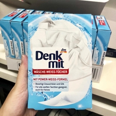 Miếng Giặt Tẩy Trắng Quần Áo Denkmit, 20 Miếng-Hàng chuẩn Đức-Chính hãng