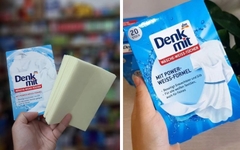 Miếng Giặt Tẩy Trắng Quần Áo Denkmit, 20 Miếng-Hàng chuẩn Đức-Chính hãng