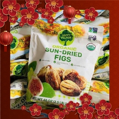 Sung sấy khô Happy Village Organic Sun Dried Figs-nhập Mỹ