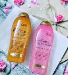 💦Sữa tắm OGX  tẩy tế bào chết và dưỡng da 577ml