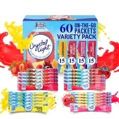 🍹BỘT PHA NƯỚC TRÁI CÂY KHÔNG ĐƯỜNG CRYSTAL LIGHT️-NHẬP MỸ