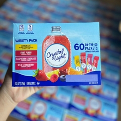 🍹BỘT PHA NƯỚC TRÁI CÂY KHÔNG ĐƯỜNG CRYSTAL LIGHT️-NHẬP MỸ