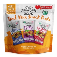 Hạt tổng hợp Trail Mix Snack Packs Nature’s Garden 24 gói