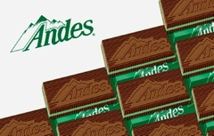 KẸO SÔ CÔ LA NHÂN BẠC HÀ - ANDES MINTS 240 THANH