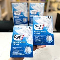 COMBO Miếng giặt  tẩy trắng quần áo & Viên giặt xả cho quần áo trắng Denkmit