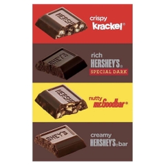Chocolate Hershey's Miniature 1,58kg tổng hợp 4 vị khác nhau