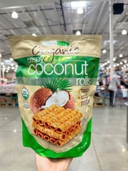 Bánh quế dừa hữu cơ Tropical Fields Organic Crispy Coconut Rolls 312g của Mỹ