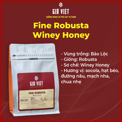 Fine Robusta winey honey Gió Việt Coffee - Gói 250g
