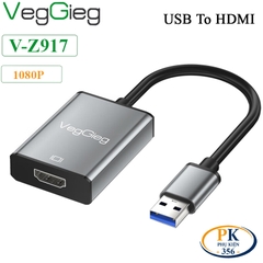 Bộ chuyển USB sang HDMI, USB to HDMI  1080P Veggieg V-Z917