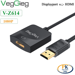 Cáp chuyển Displayport sang HDMI 1080P chính hãng Veggieg V-Z614