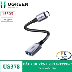 Cáp chuyển USB-C sang USB 3.0 Ugreen US378 (15305) – Gọn nhẹ, tốc độ cao, hỗ trợ OTG