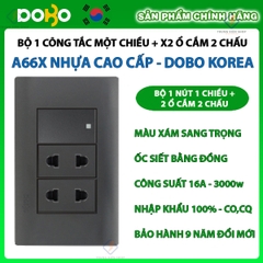 Bộ ổ cắm điện, công tắc điện A66X cao cấp DoBo Hàn Quốc - Nhập khẩu chính hãng - bảo hành 9 năm