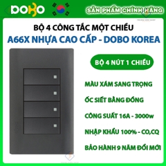 Bộ ổ cắm điện, công tắc điện A66X cao cấp DoBo Hàn Quốc - Nhập khẩu chính hãng - bảo hành 9 năm