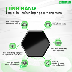 (Bản Pro tặng củ sạc) Bộ điều khiển Tivi, Điều Hoà qua điện thoại Hunonic IR Smart PRO, điều khiển điều hòa, tivi,quạt