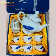 Bộ ấm chén sứ viền gold