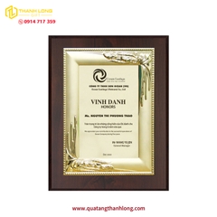 Bảng Vinh Danh Gỗ Đồng Cao Cấp