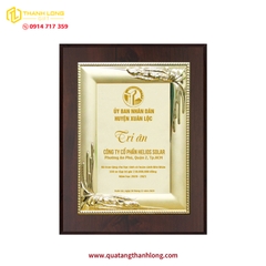 Bảng Vinh Danh Gỗ Đồng Cao Cấp