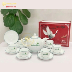 Bộ ấm chén sứ VIETCOMBANK