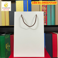 Túi giấy có sẵn màu trắng  (20x30x10cm)