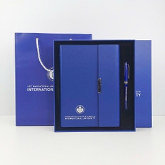 Bộ gift set Sổ da Bút  ký in logo theo yêu cầu
