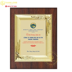 Bảng Vinh Danh Gỗ Đồng Cao Cấp