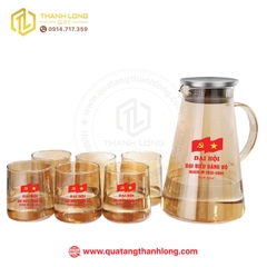 Bộ ly ấm thủy tinh