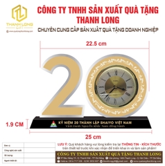 Kỷ niệm chương bộ số – Biểu Trưng Đồng Hồ Để Bàn