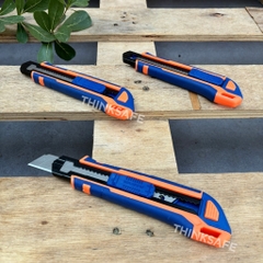 Dao rọc giấy Wadfow nhiều kích thước 132 - 168mm kèm lưỡi SK5 kích thước lưỡi 18x100mm và 9x80mm - Trang bị toàn diện