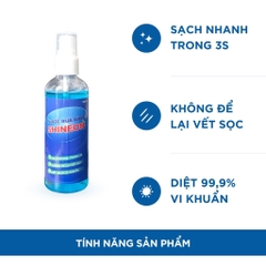 Chai nước lau kính, vệ sinh tròng kính cận, bảo hộ, mát, cận, dung dịch chăm sóc kính - Trang bị toàn diện