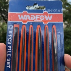 Bộ 6 giũa tiện dụng Wadfow WSF1606 kích thước 140mm giũa sắt đa năng gồm giũa phẳng tròn bán nguyệt vuông tam giác dẹp