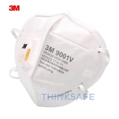 Khẩu trang có van 3M 9001 9001V 3D kháng khuẩn chống bụi mịn phòng dịch dùng trong y tế - Trang bị toàn diện