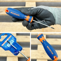 Tua vít bake PH0 Wadfow WSD2203 75mm đường kính 3mm tay cầm êm ái và thoải mái tuốc nơ vít chính hãng